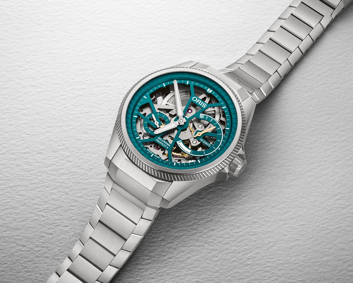 an oris skeleton watch