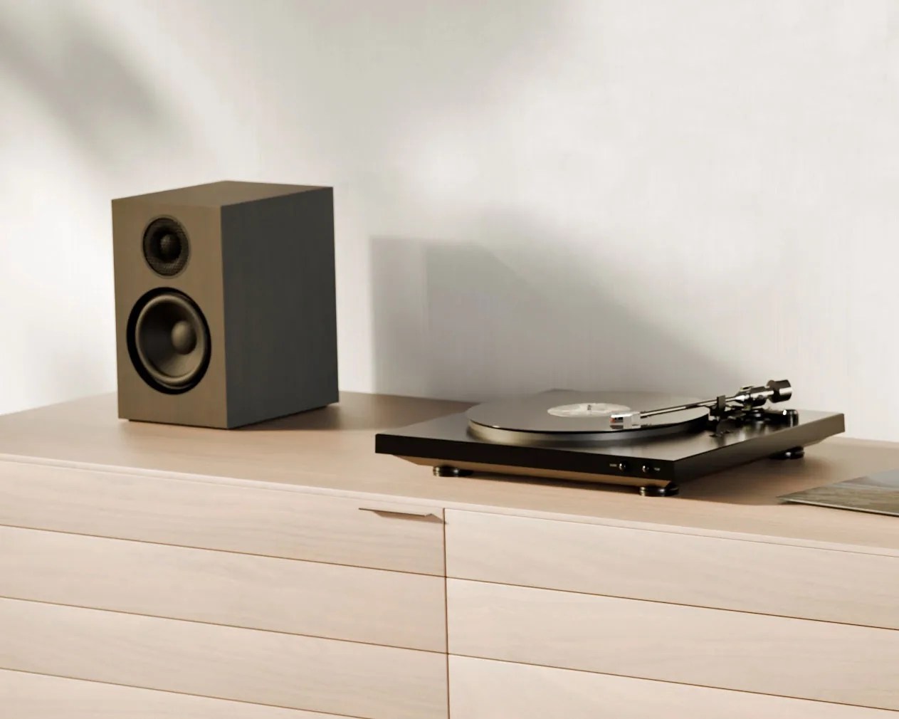 Audio Pro A28 wireless speakers in walnut