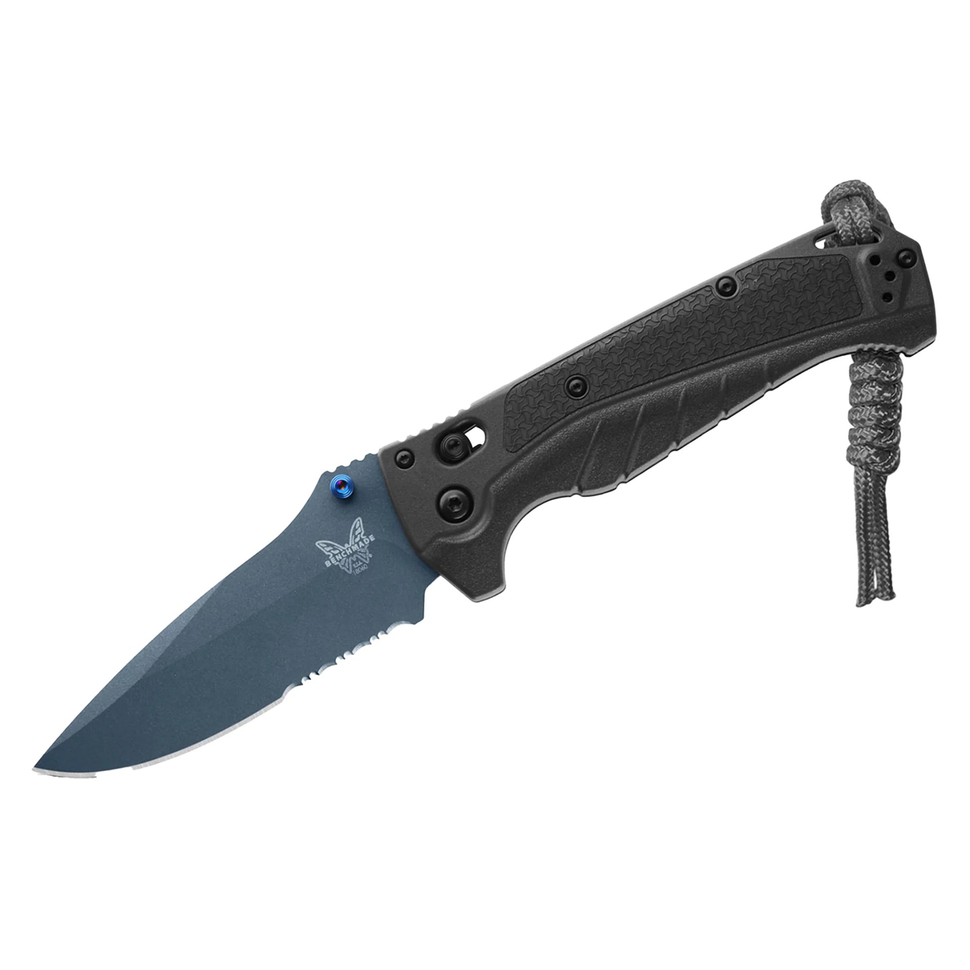 Benchmade Adira Serrated knife on white background