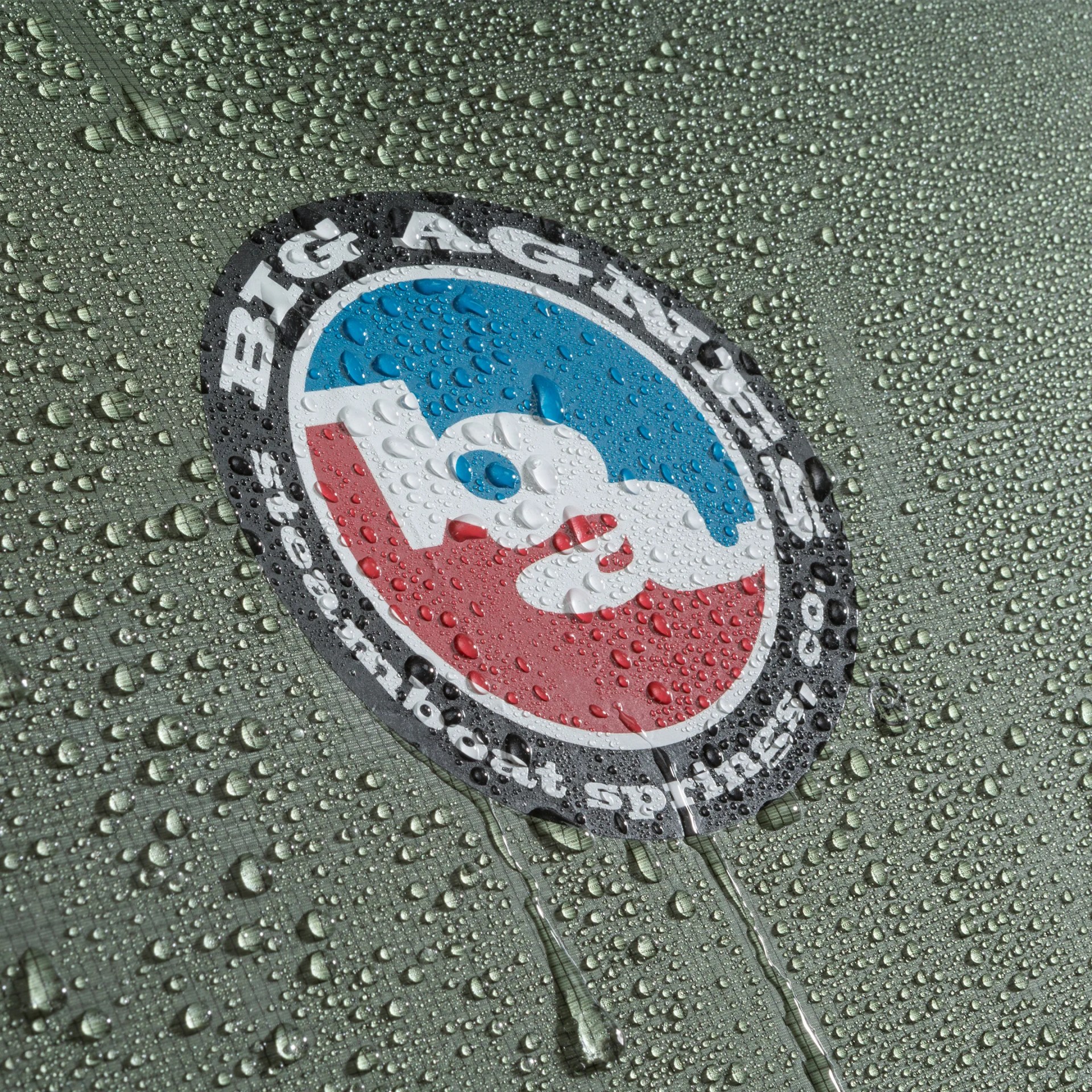 closeup of wet Big Agnes HyperBead Fabric