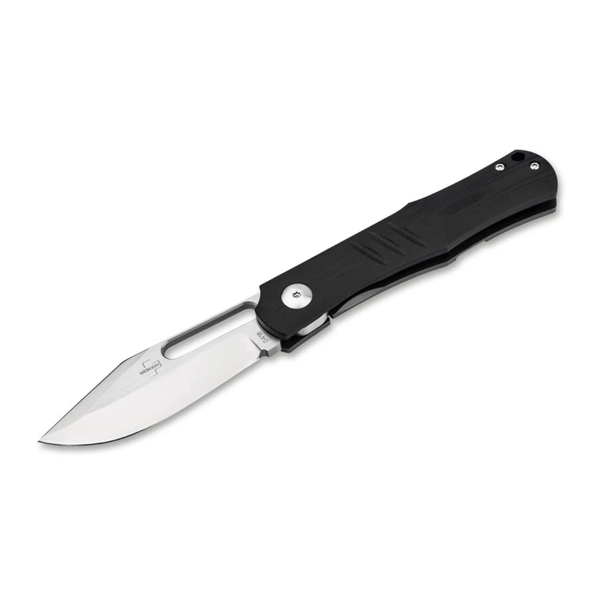 Böker Sliplock knife on white background