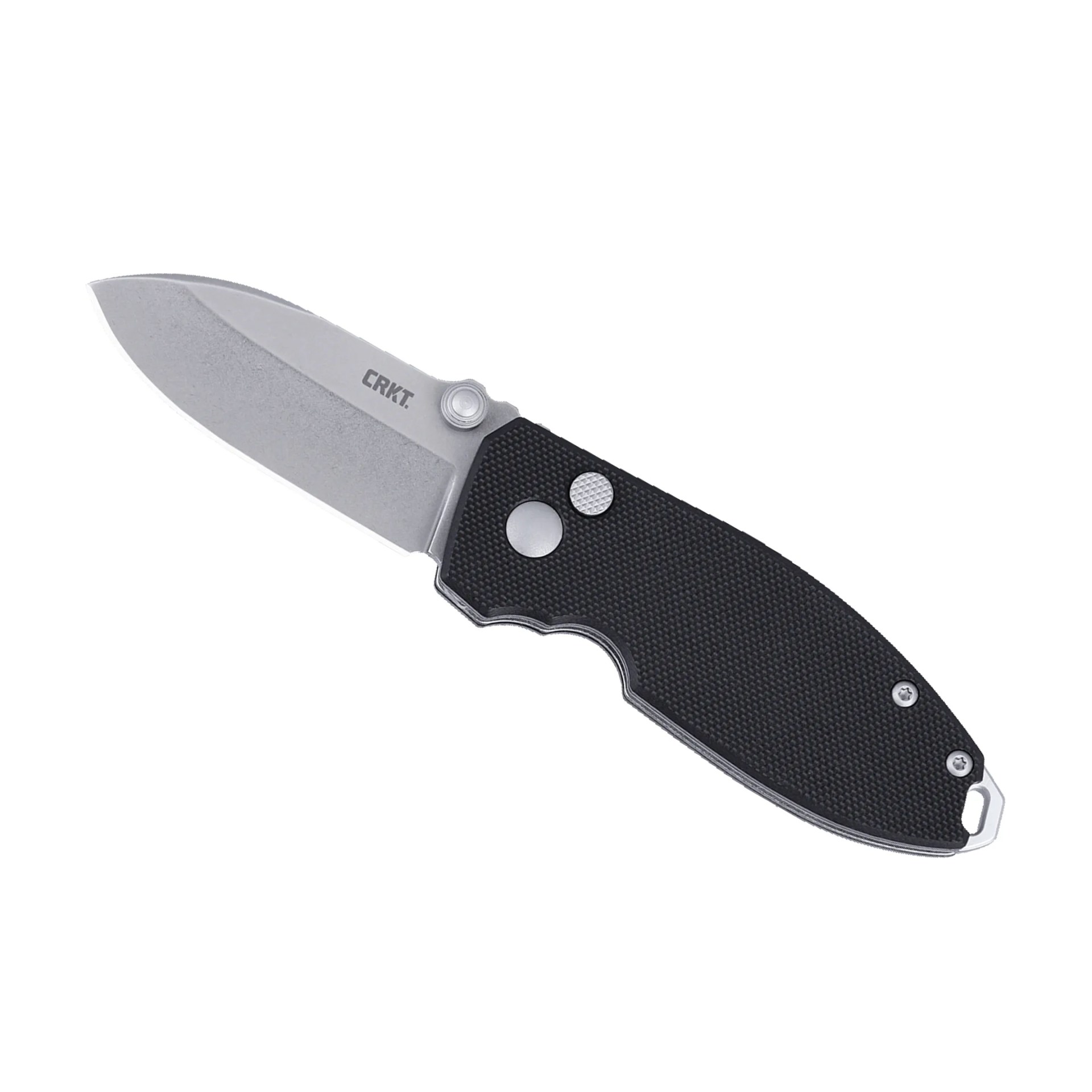 CRKT Squid Button Lock knife on white background