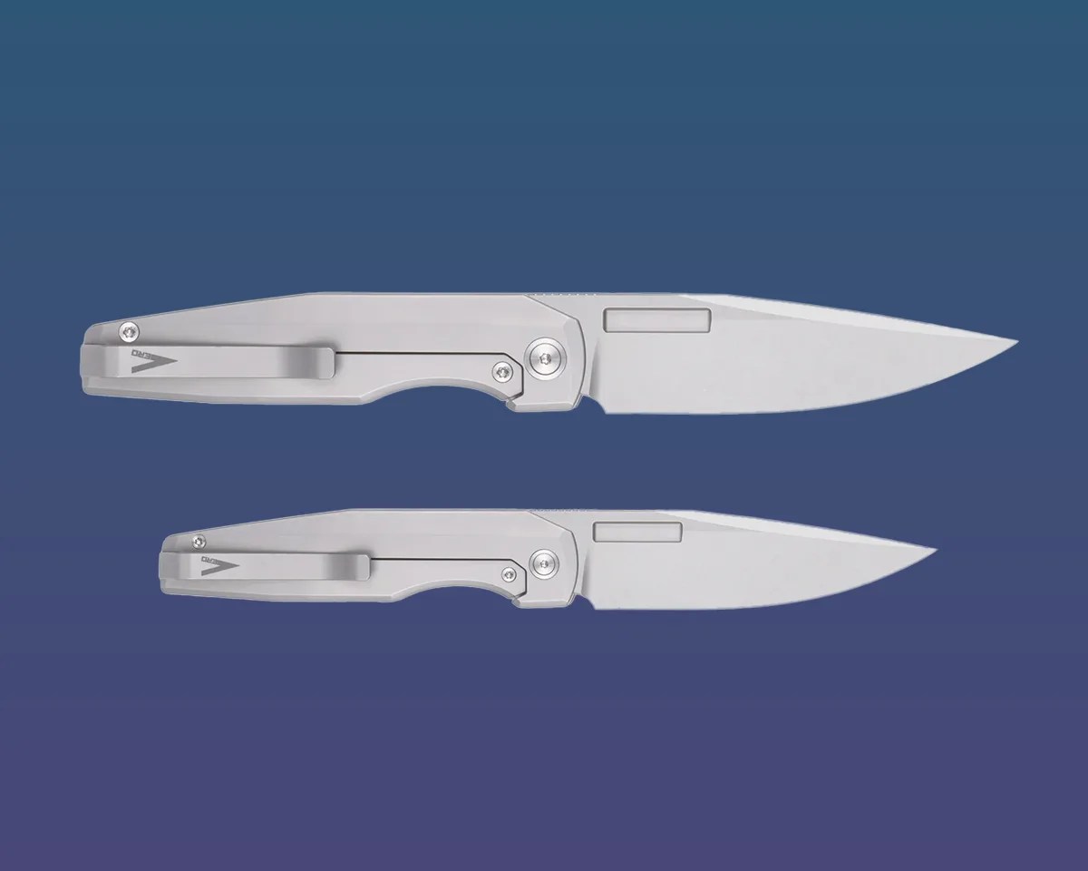 Vero Engineering 3.3 and 3.8 knives size comparison