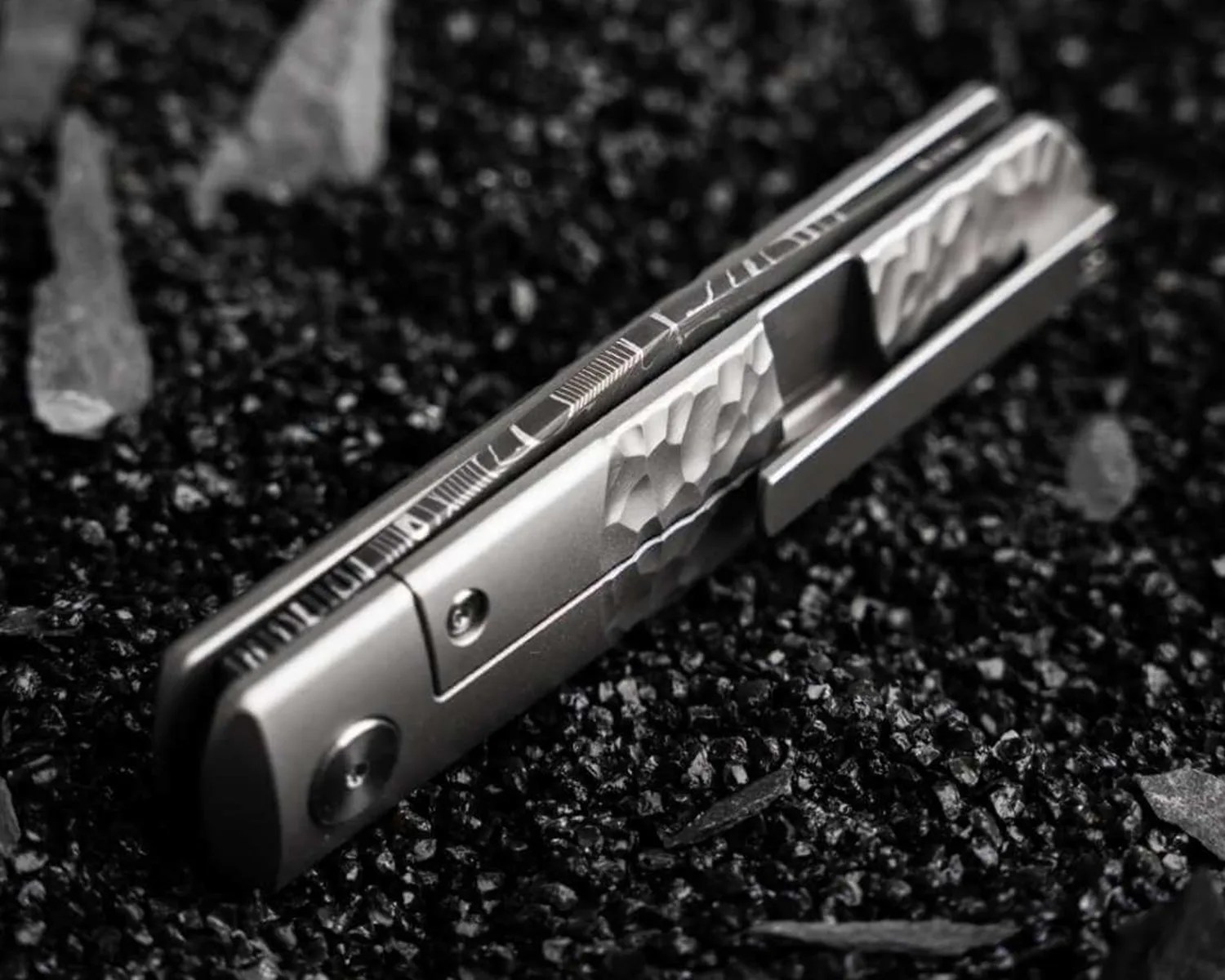 boker brlw meteorite damasteel folded