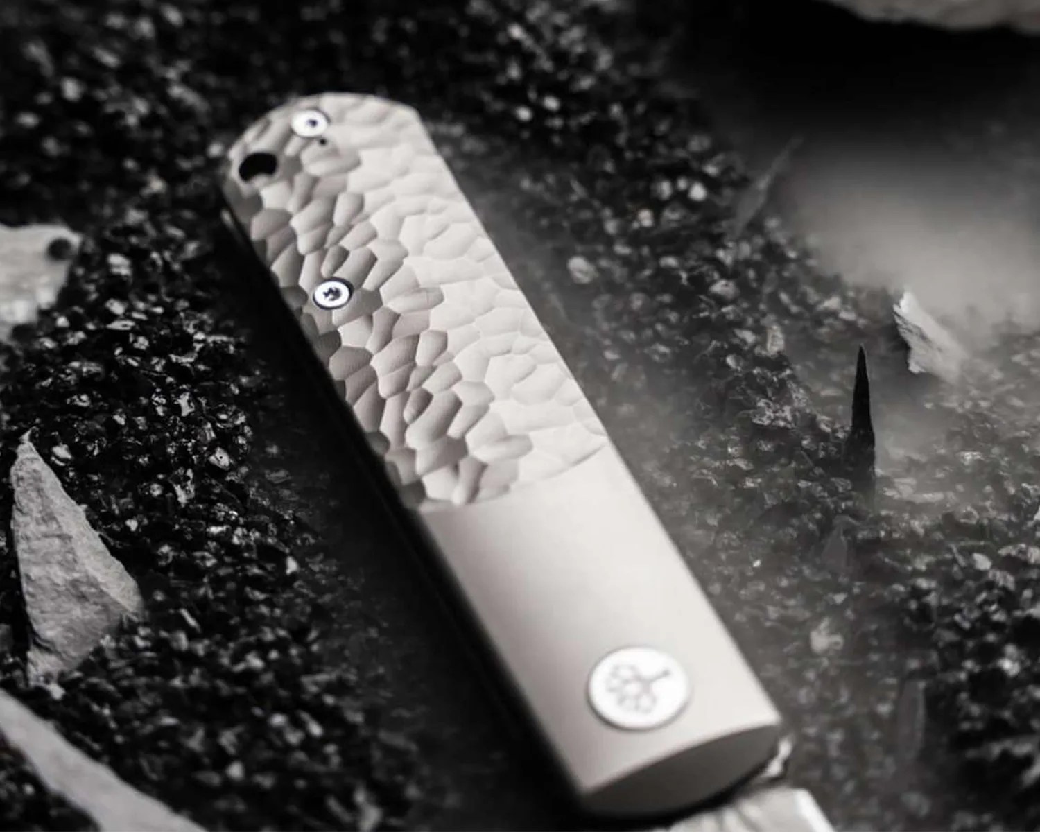 boker brlw meteorite damasteel handle
