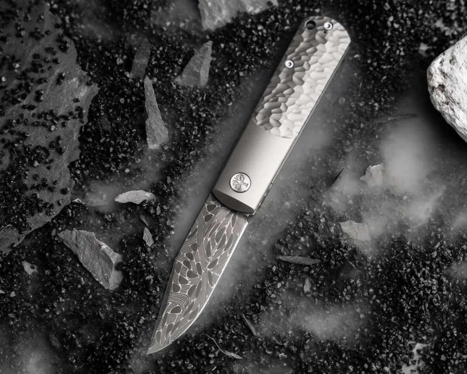boker brlw meteorite damasteel hero