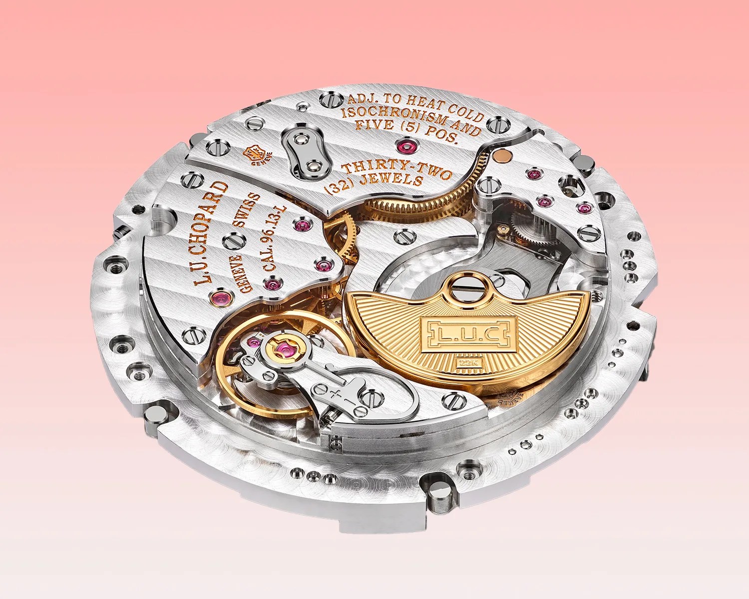 a chopard mechanical watch movement with a microrotor