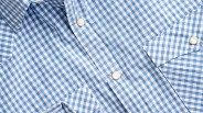 close up of a j crew secret wash western shirt