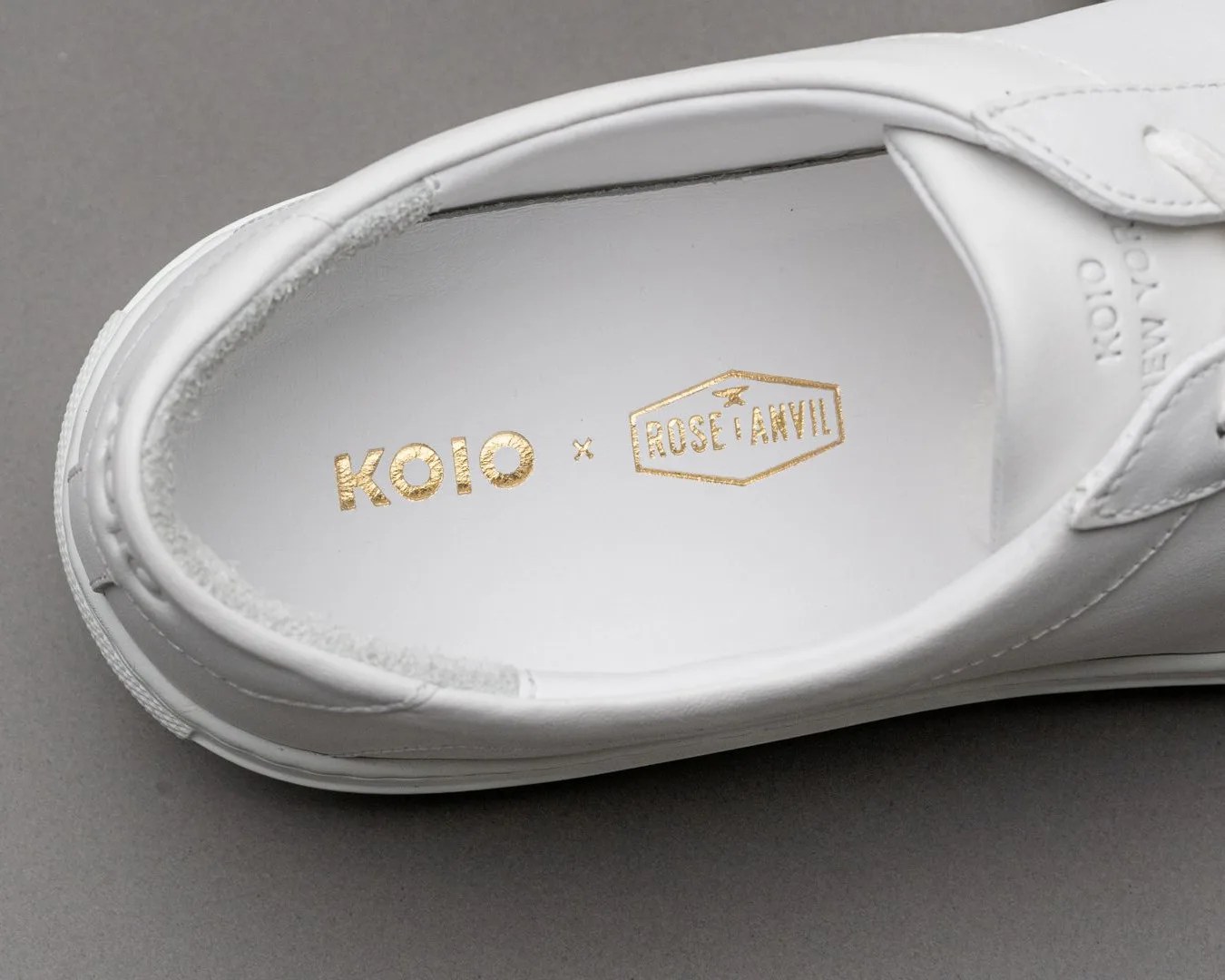inside heel of a sneaker