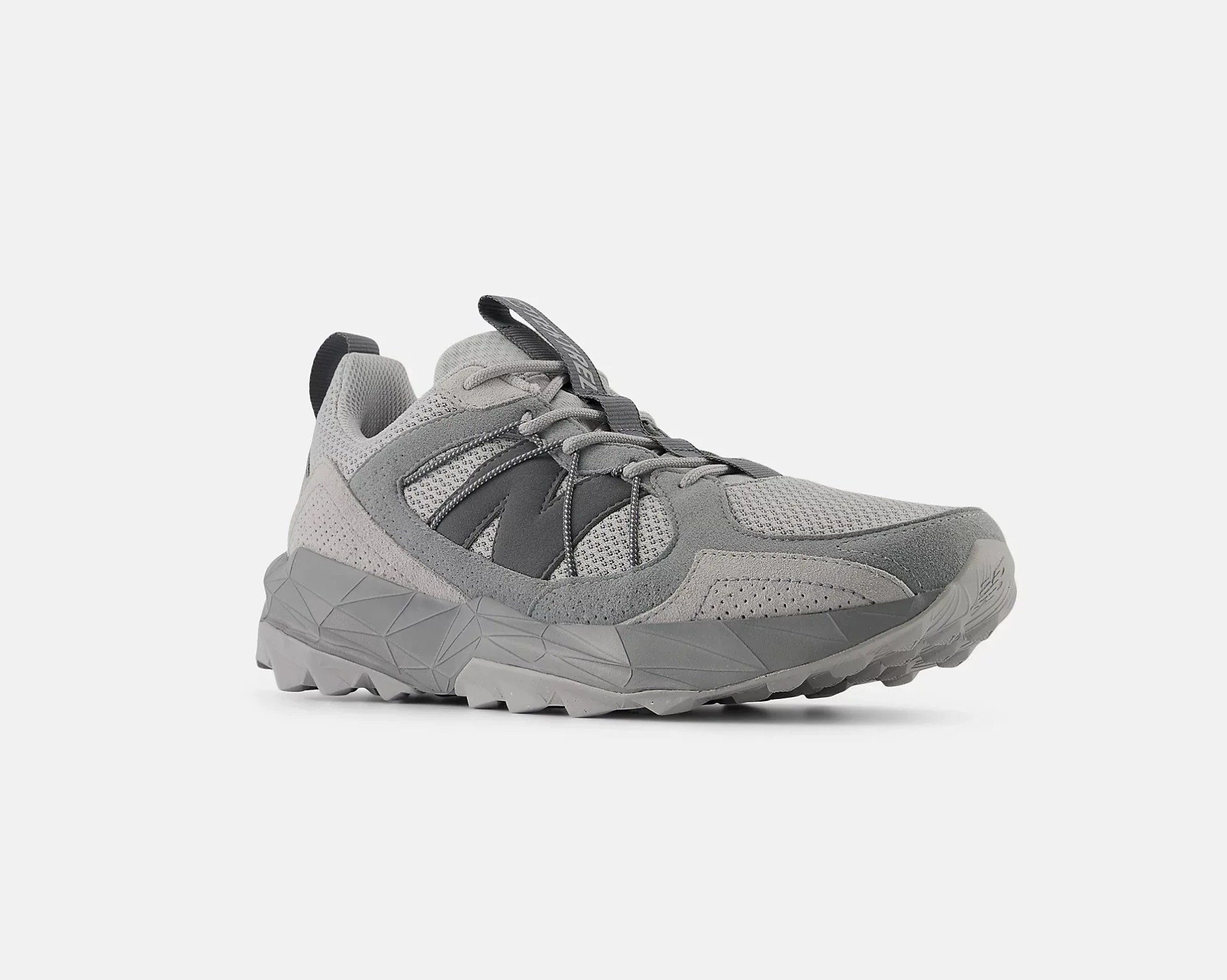 gray new balance hiking shoe