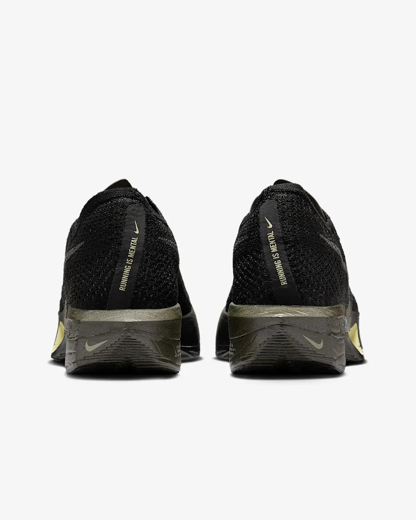 black nike shoe