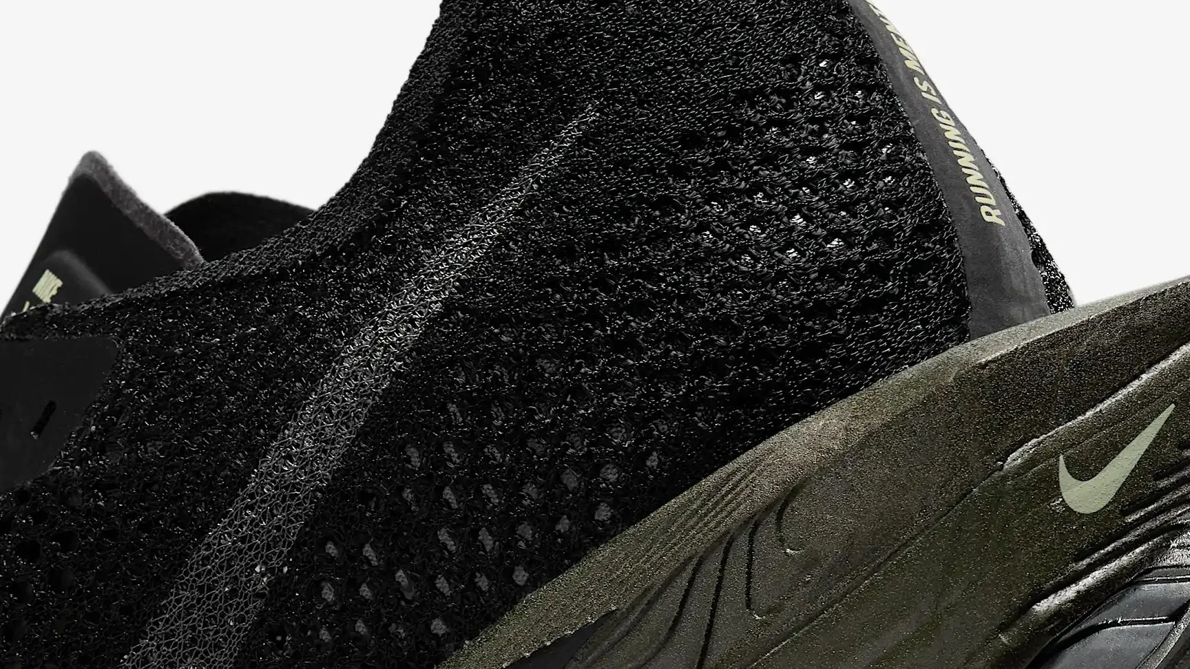 black nike shoe