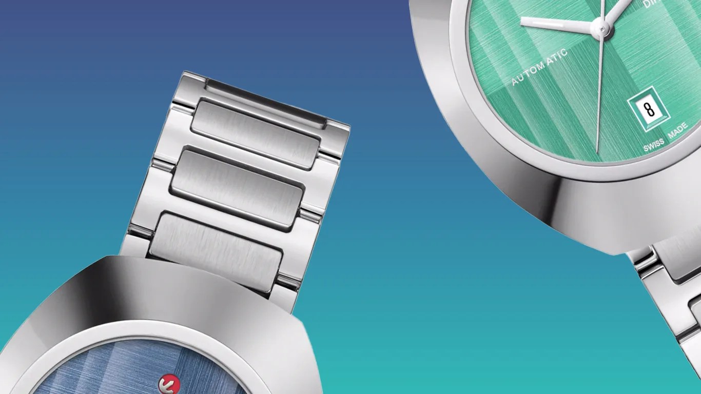 closeup shots of two rado watches