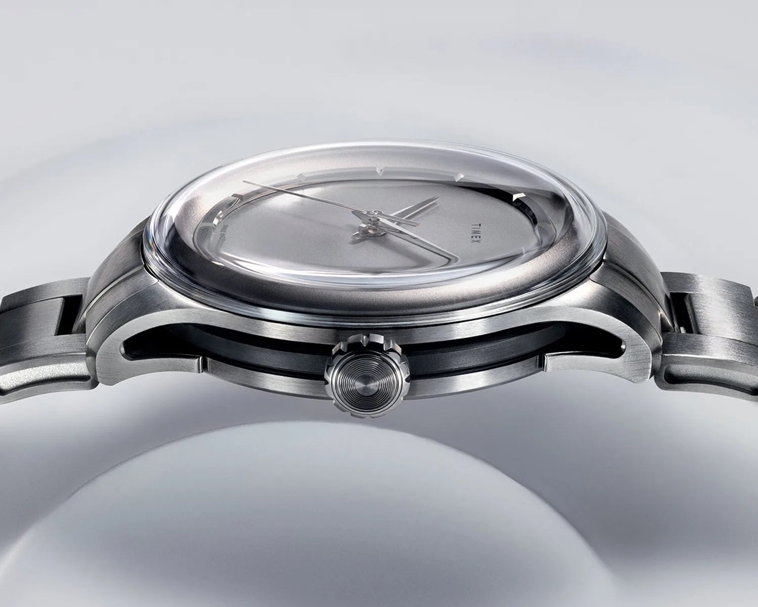 a timex watch viewed from the side