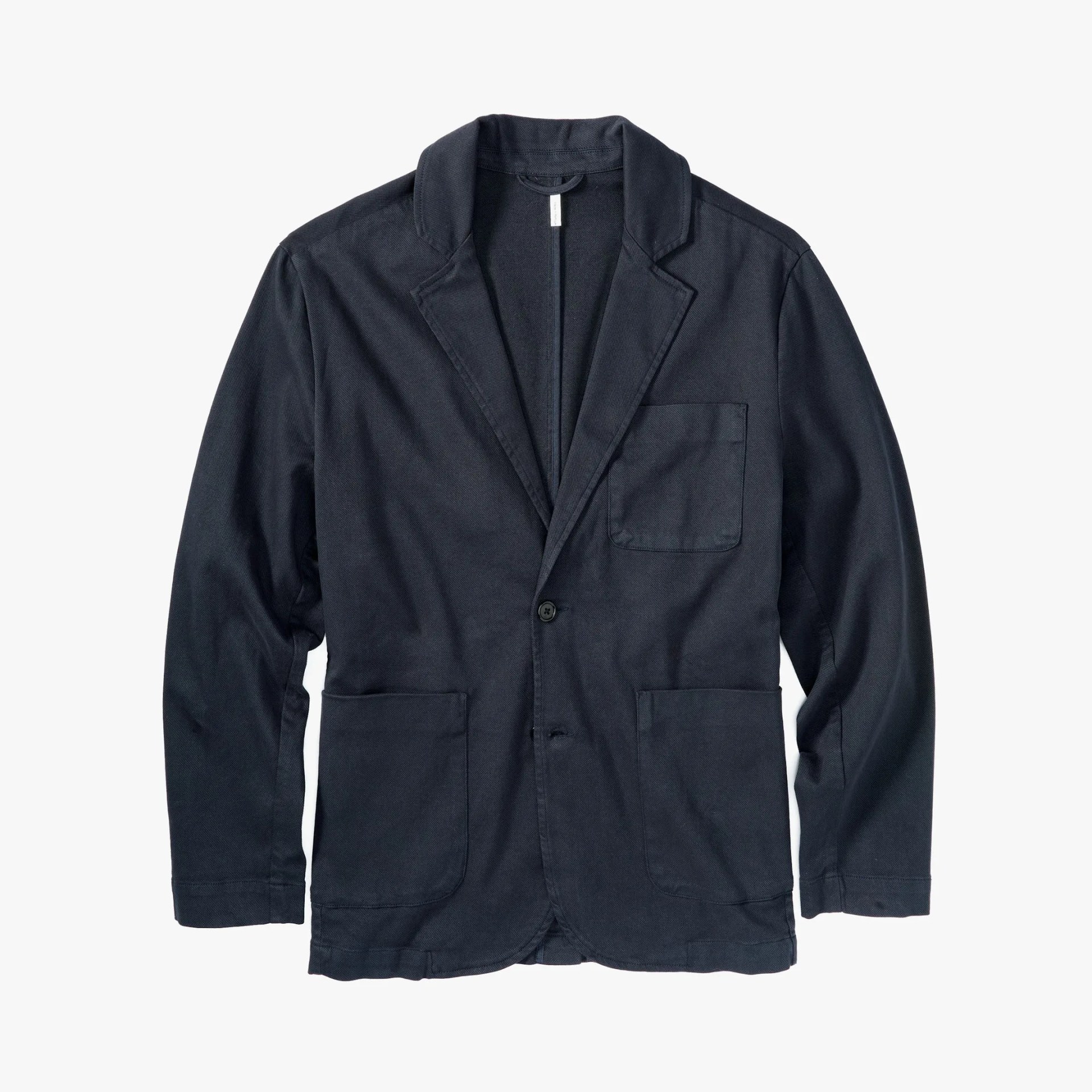 a blue patch pocket blazer