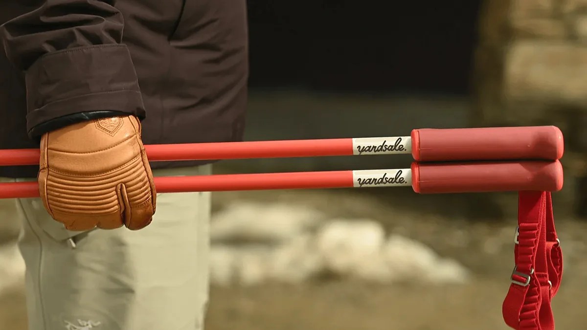 yardsale ski poles lifestyle macro
