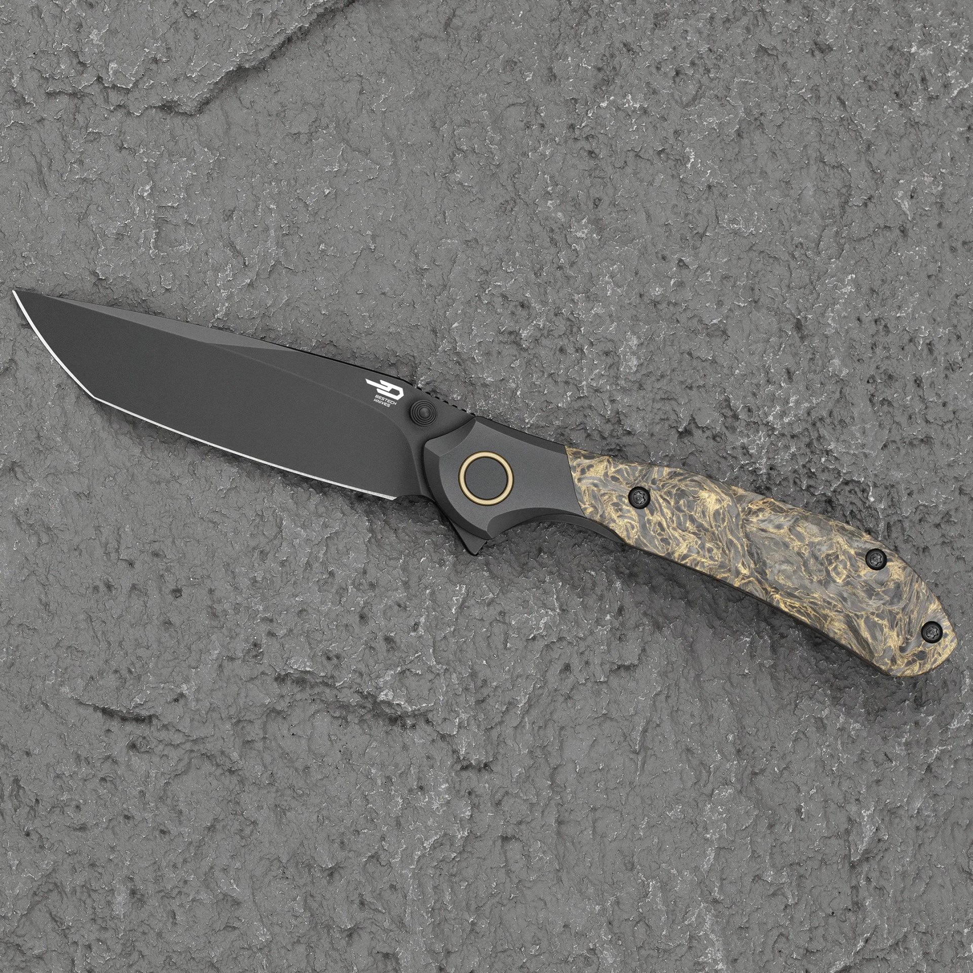 Bestech Constellation knife on stone background