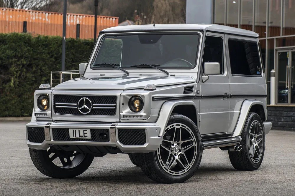 A 2 door version of the Mercedes-Benz G-Wagen outfitted with a G63 Body Kit sold by Chelsea Customs 