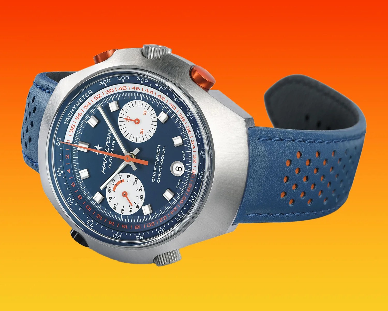 a hamilton chronograph watch