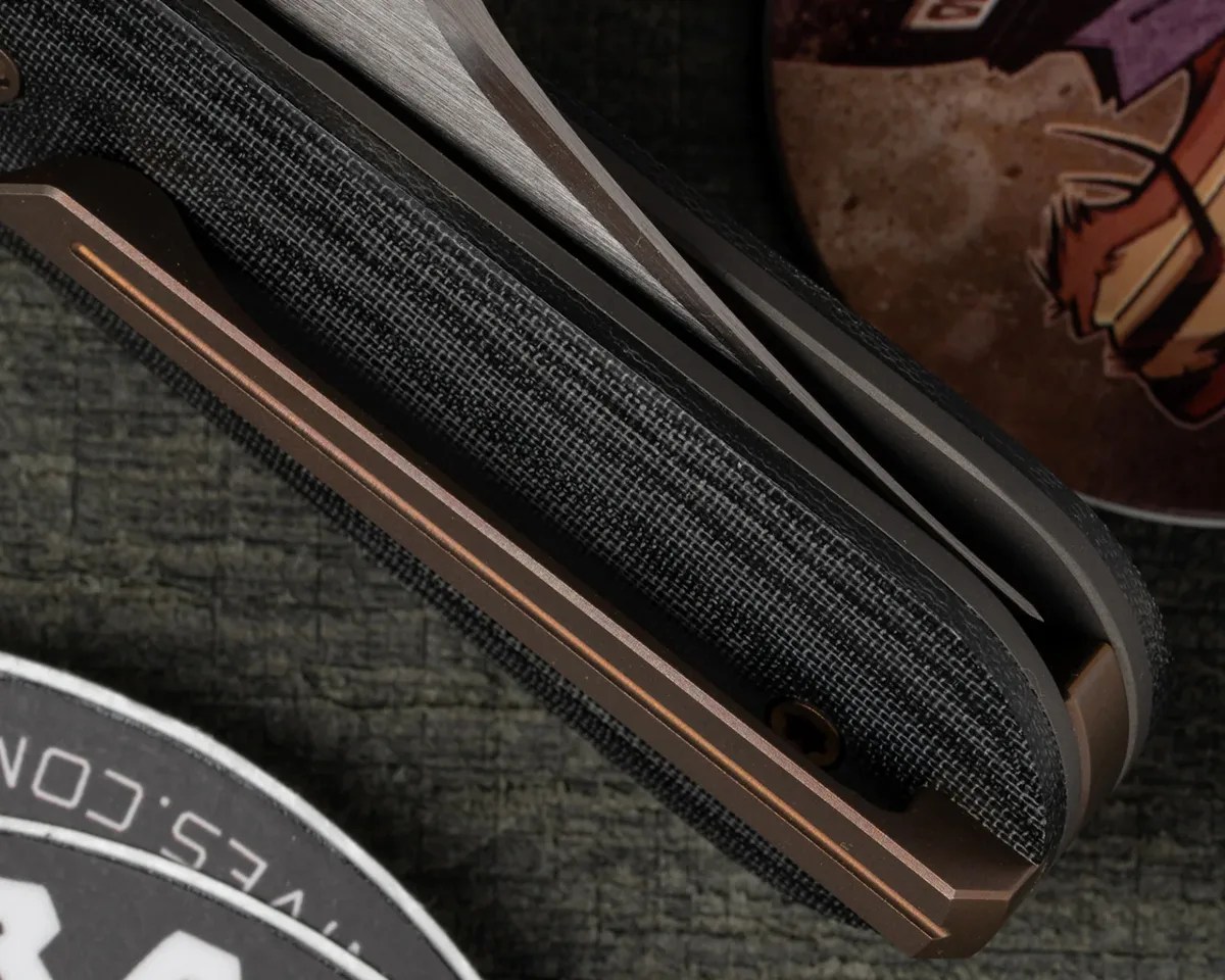 Closeup of Jack Wolf Knives Primo Jack knife handle