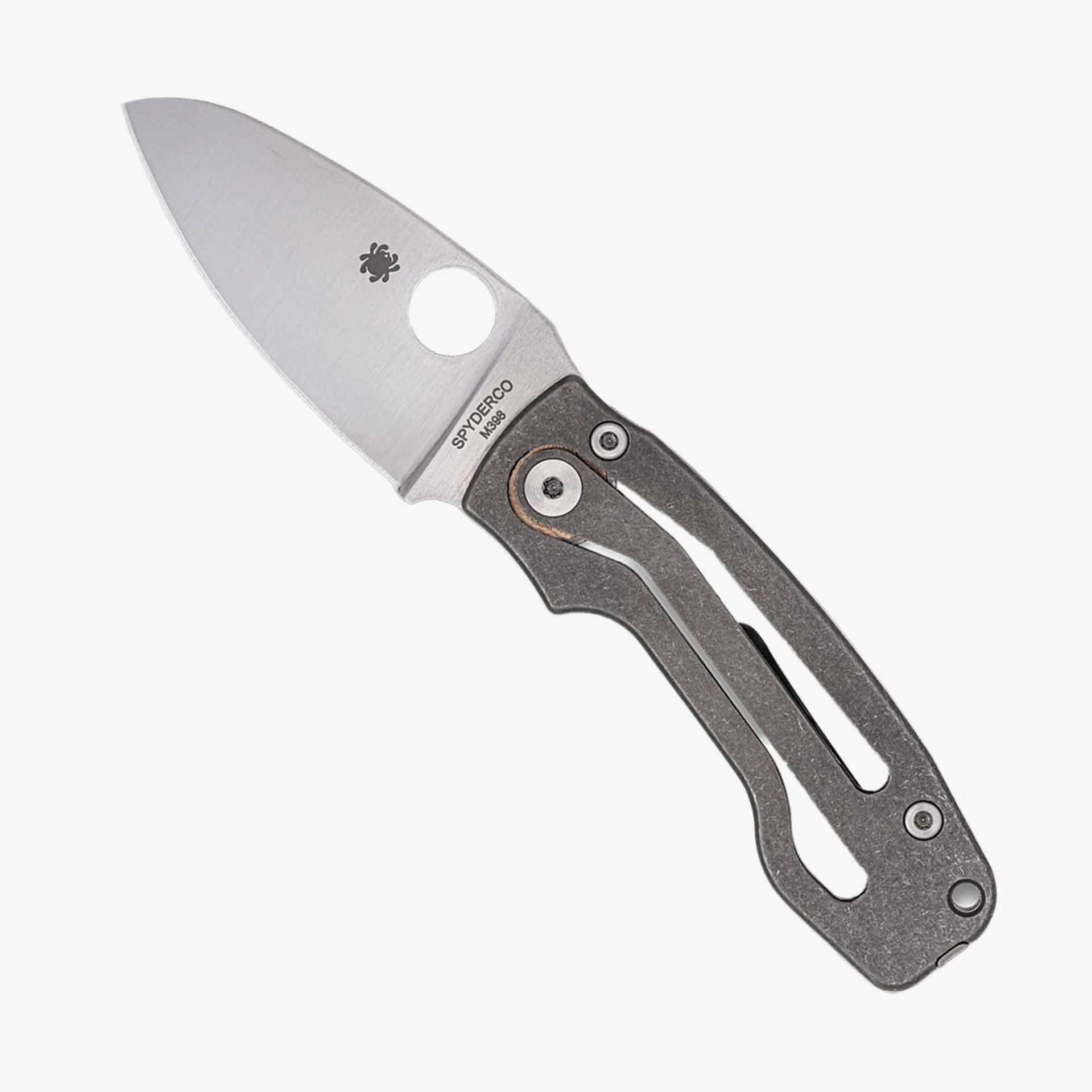 Spyderco PITS 2 Slipit knife on gray background