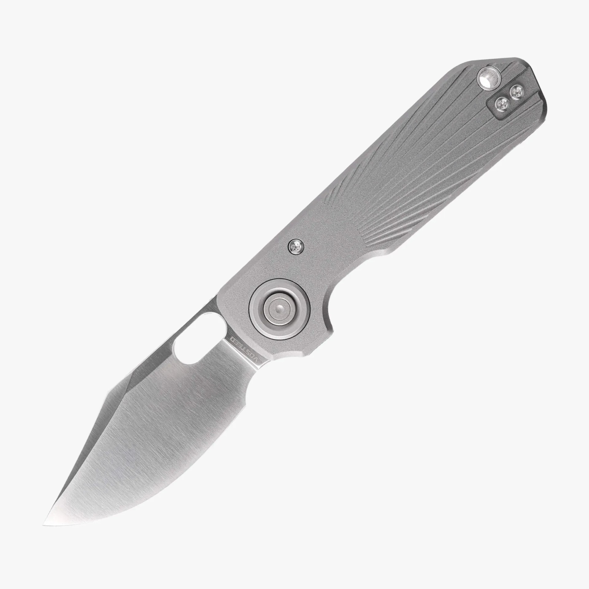 Vosteed Akita knife on gray background