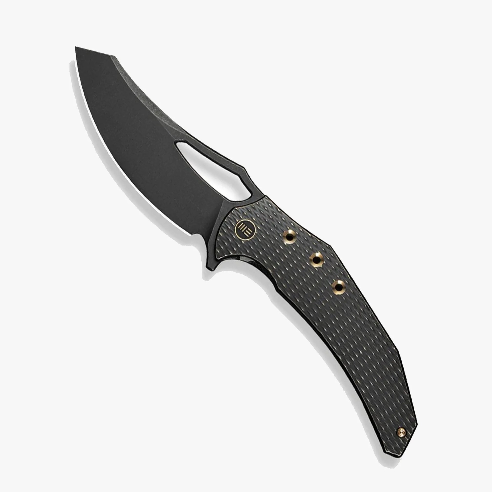 We Knife Epaulette knife on gray background
