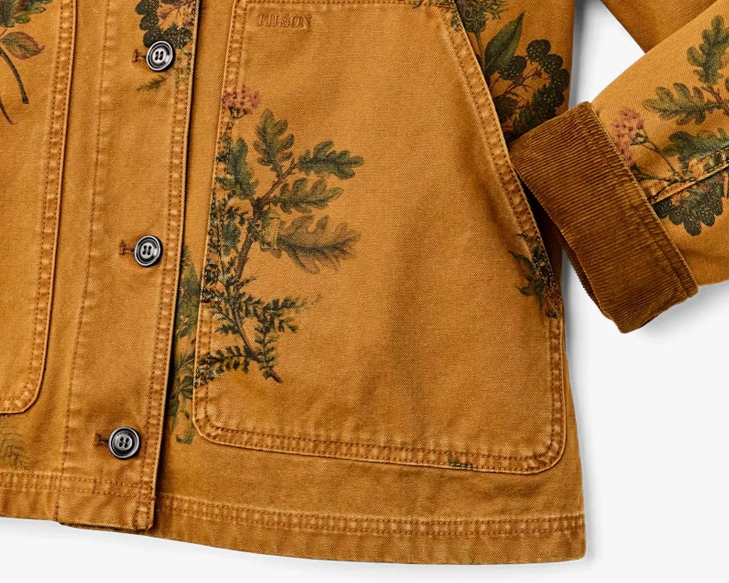 filson womens canvas barn coat detail
