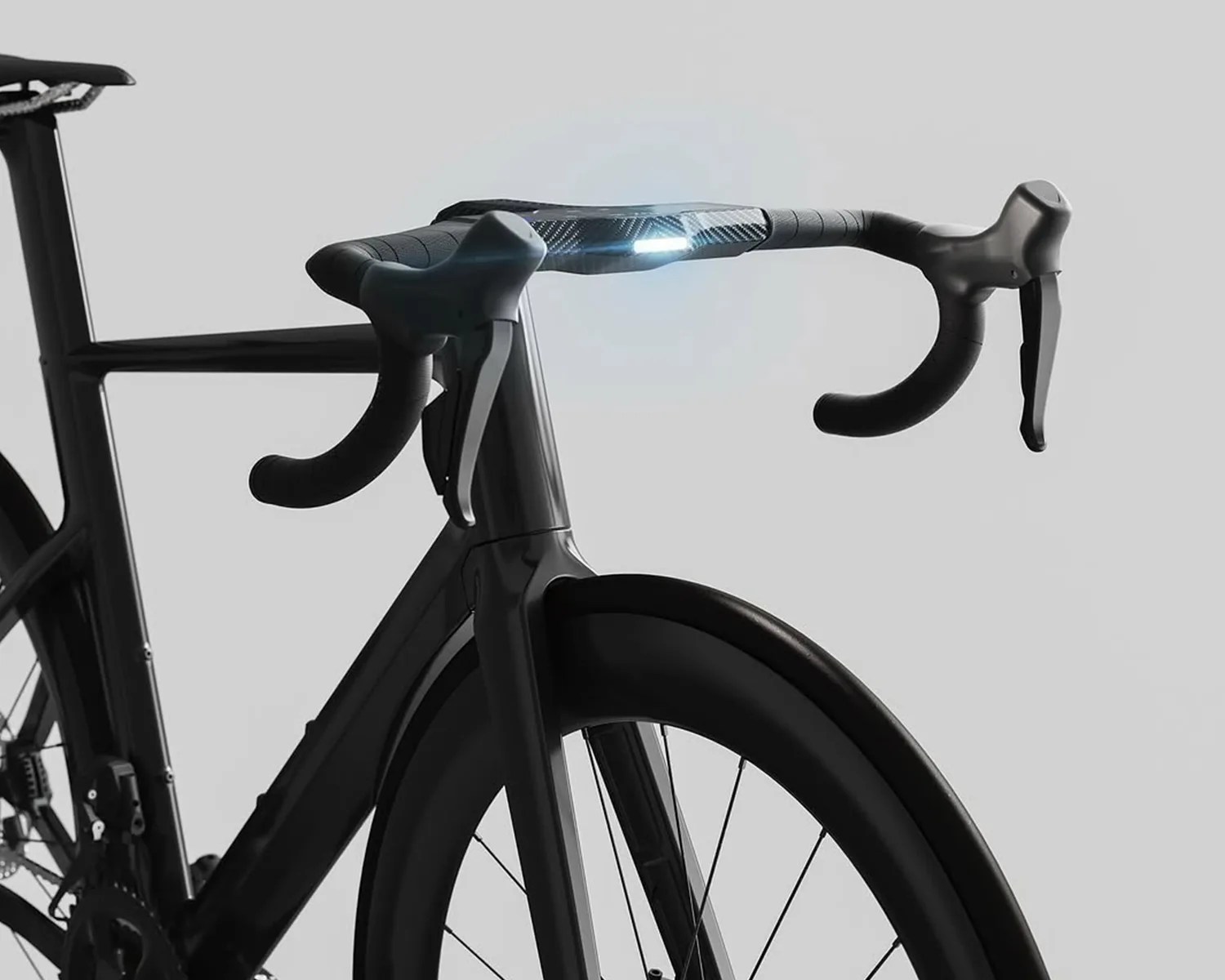 flitedeck angled with bike and integrated light