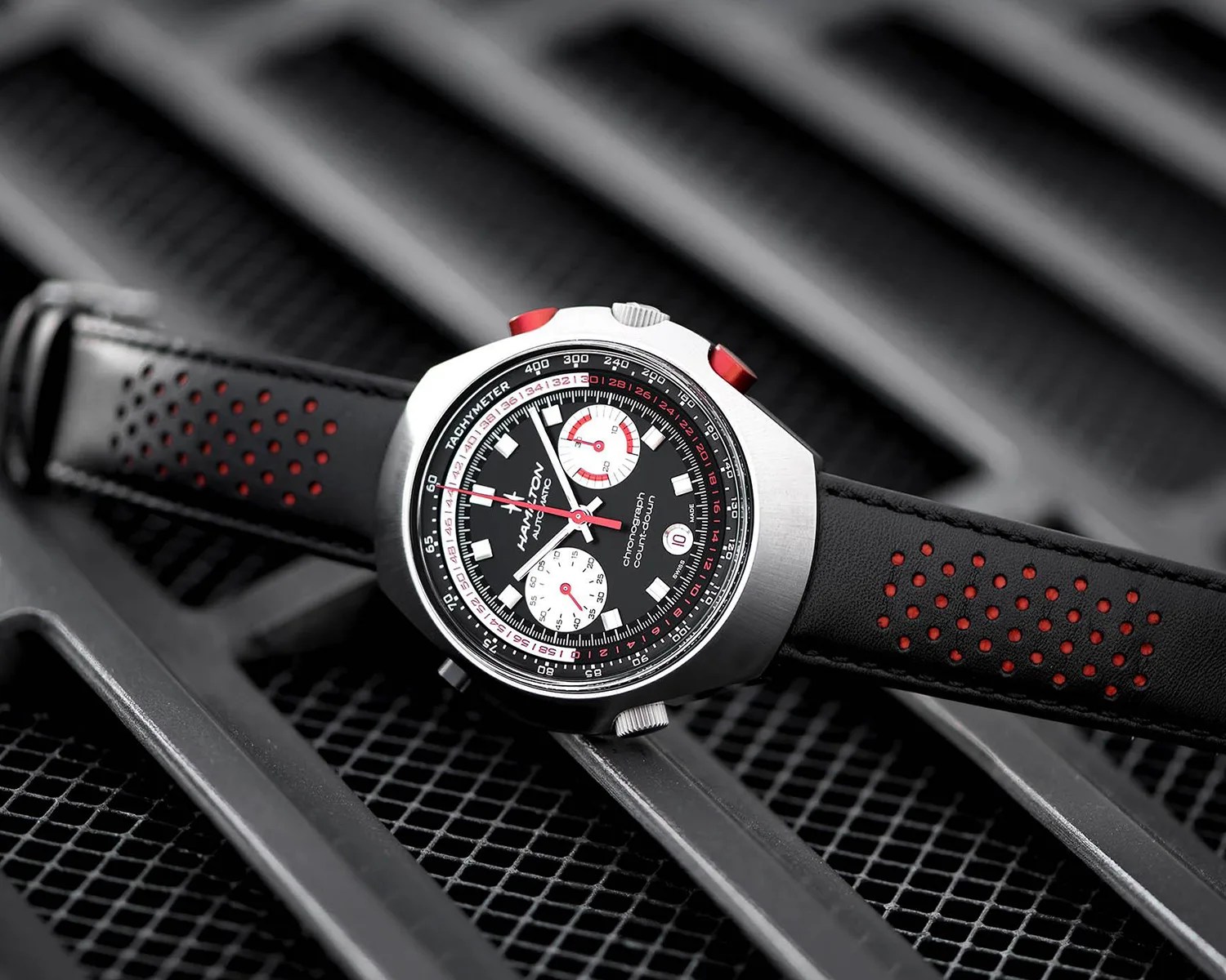 a hamilton chronograph watch