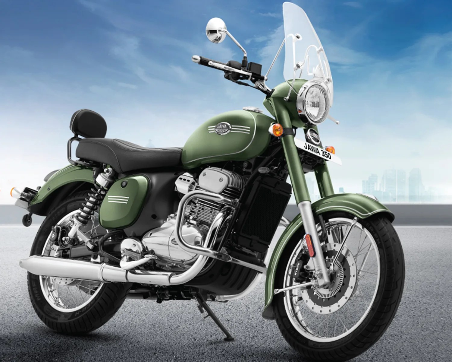 jawa 350 legacy edition green