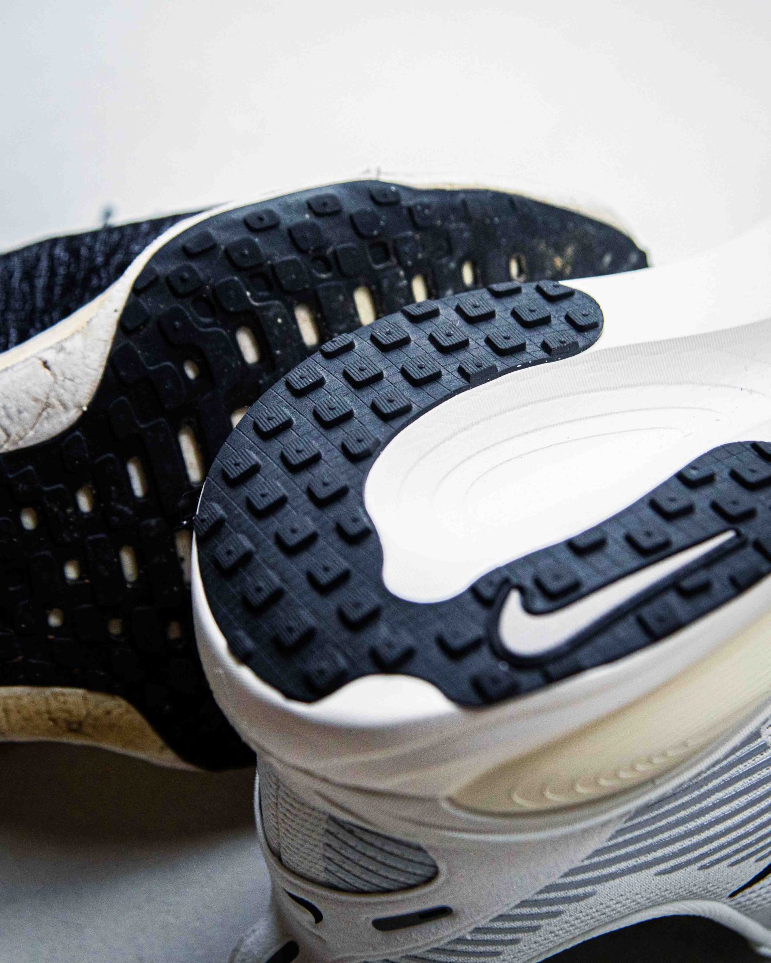 soles of nike shoe