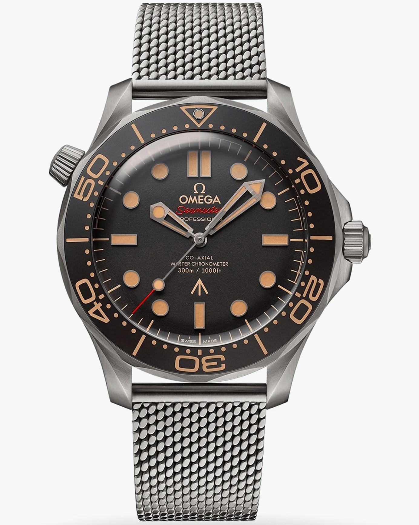 a black and silver omega seamaster dive watch