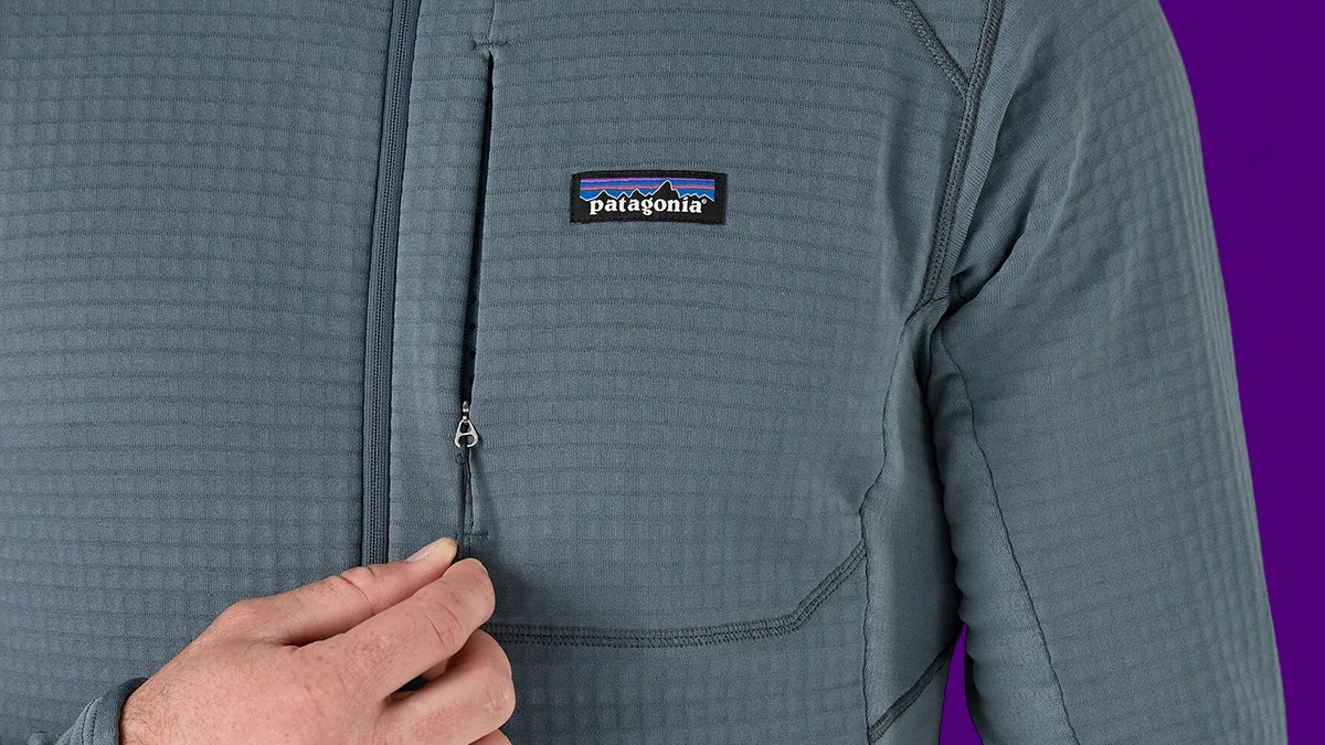 patagonia r1 fleece pullover macro