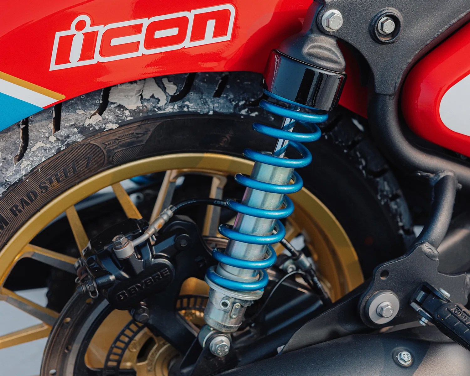 royal enfield shotgun 650 icon blue shock springs