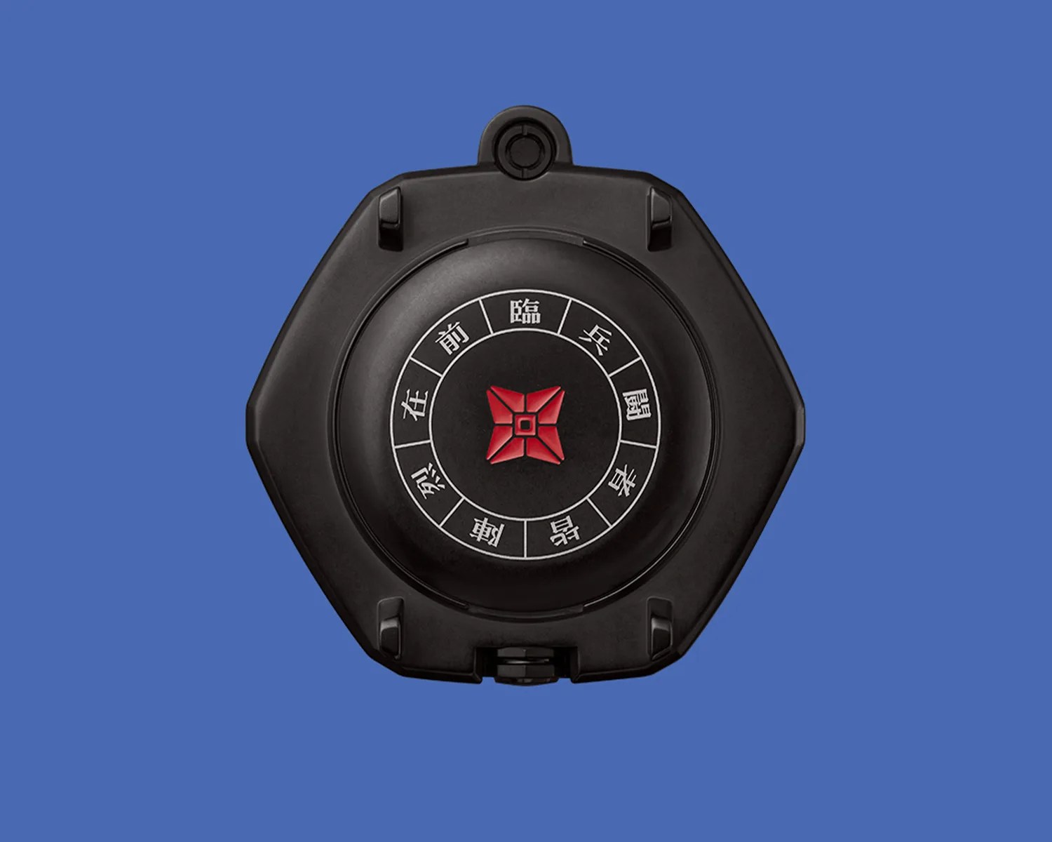 a seiko ninja watch seen from the back