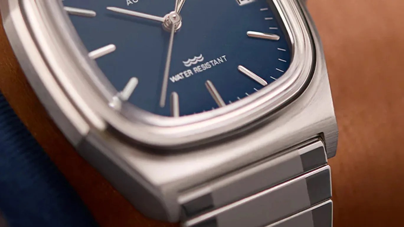 close up view of a Timex watch