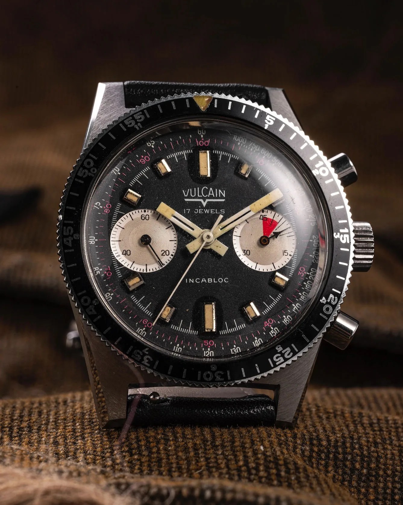 a vintage Vulcain dive watch