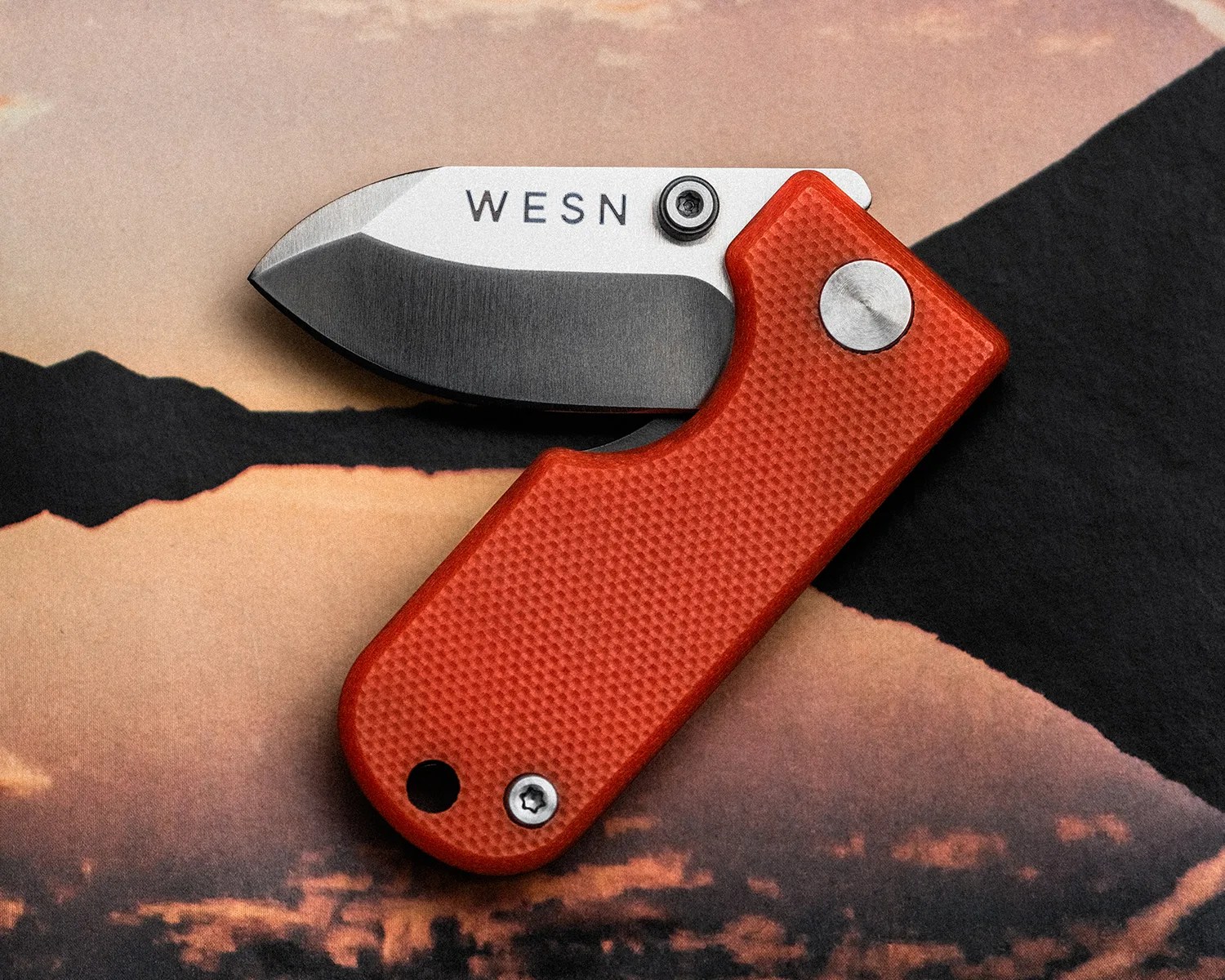 wesn salmon g10 titanium hero