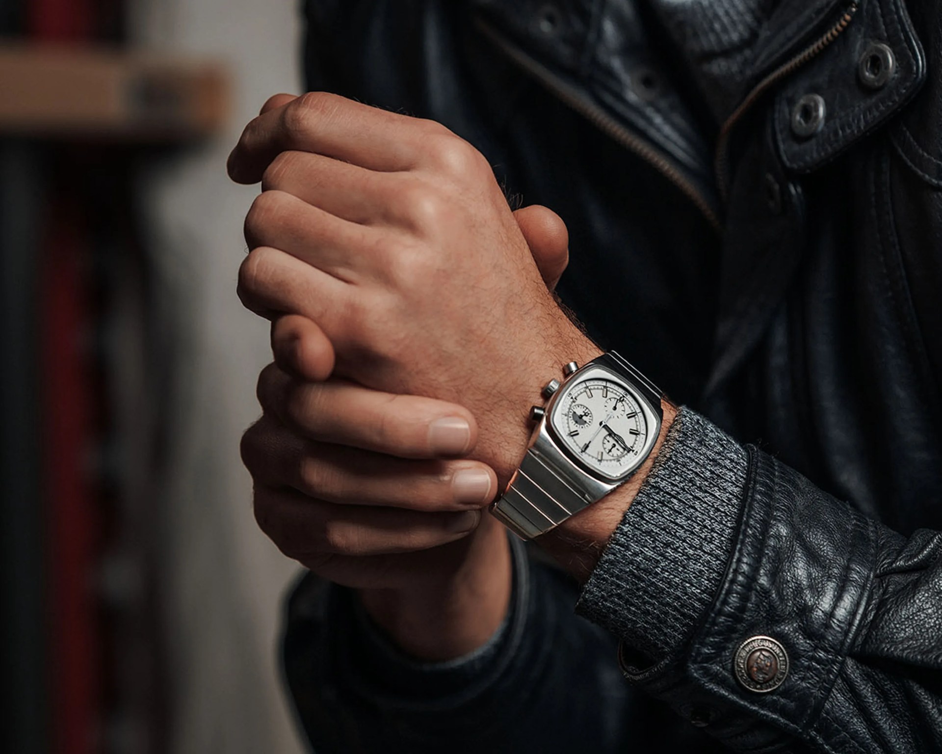 Brew x Worn and Wound Metric Chrono Regulator Lumint worn on wrist