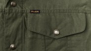 Closeup of Filson Ranger Short Cruiser Jacket breast pocket