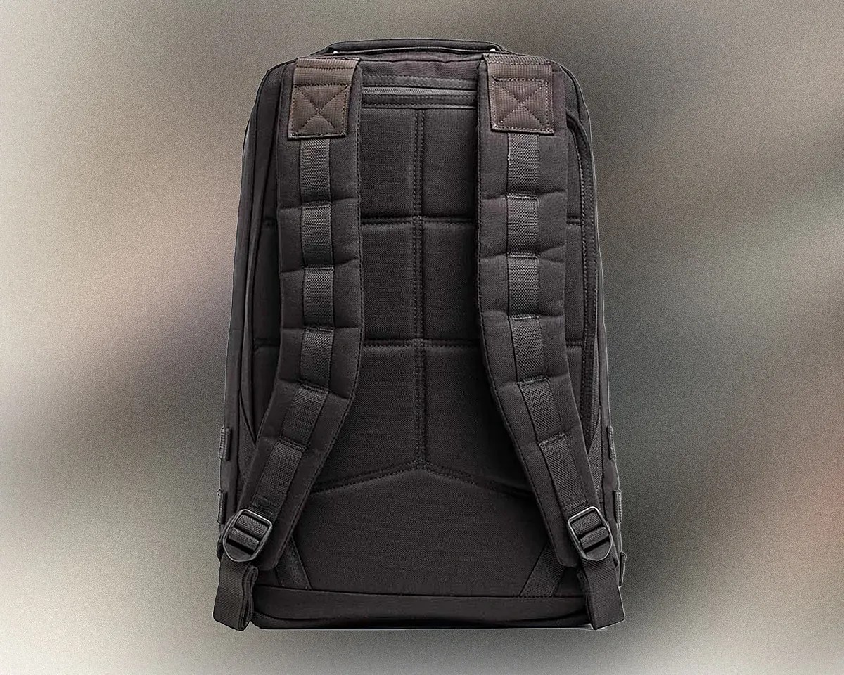 GoRuck GR1 USA Throwback backpack on blurry background