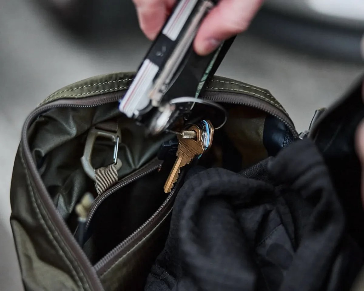 Closeup of GoRuck Packable Bullet bag interior