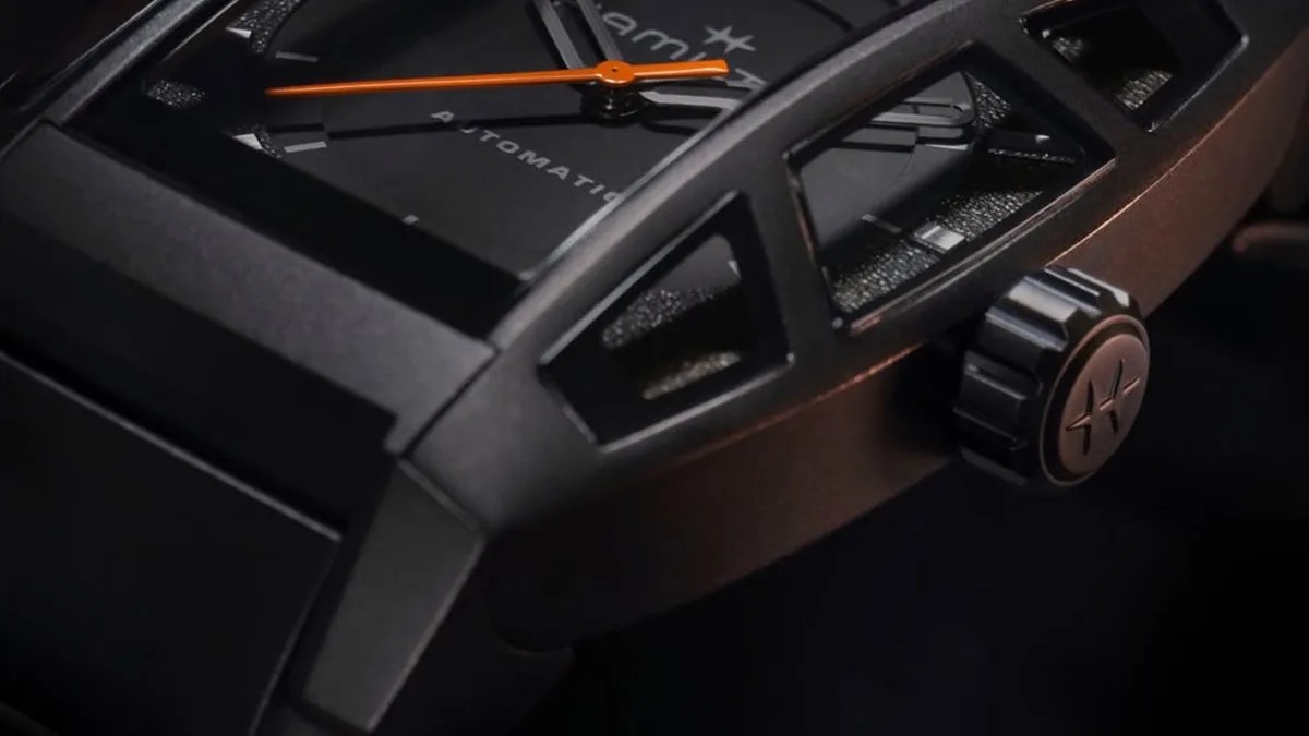 Hamilton American Classic Boulton Death Stranding 2 Limited Edition watch closeup