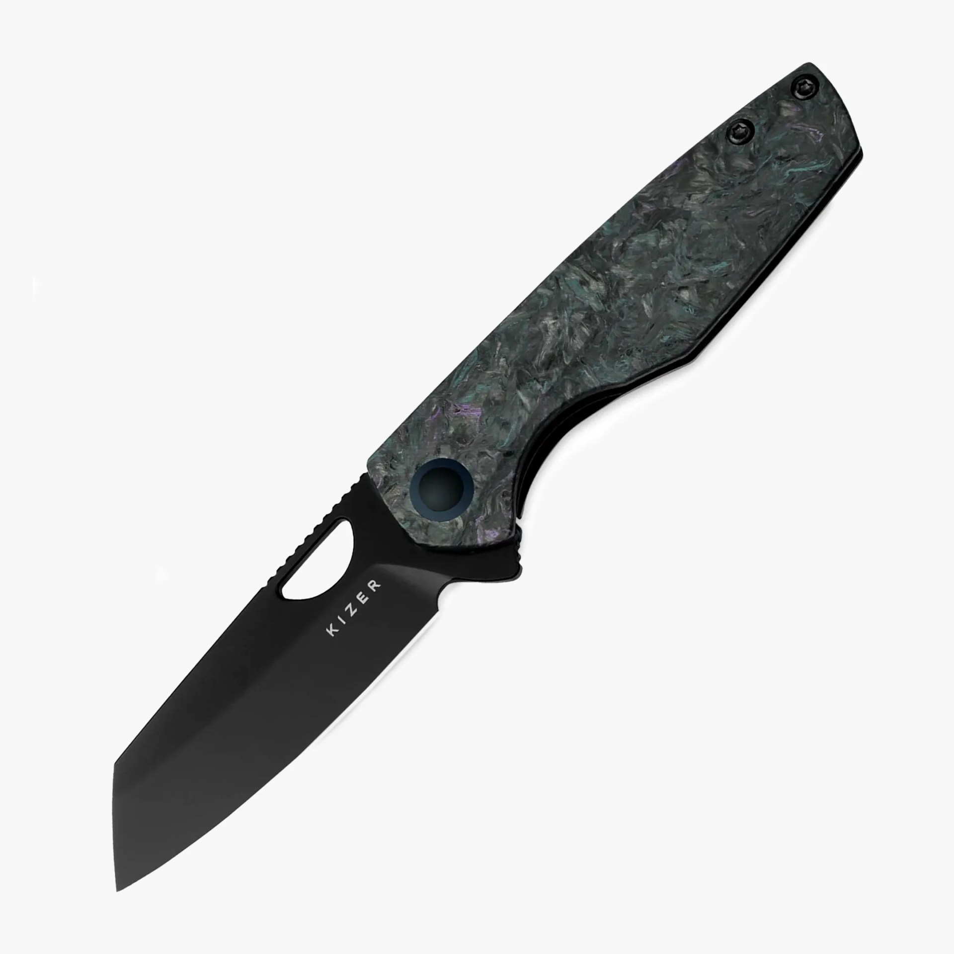 Kizer Sparrow knife on gray background