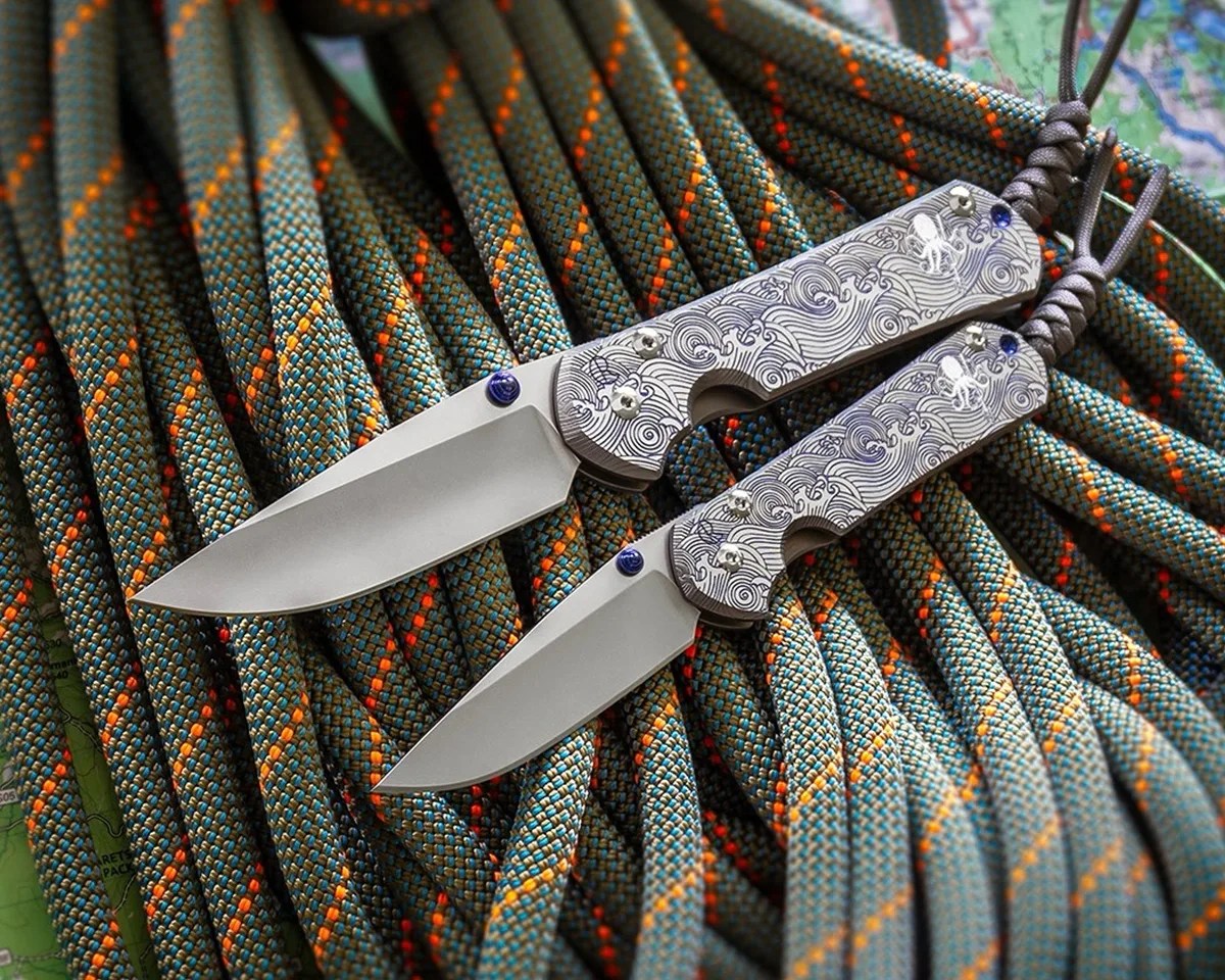 Prometheus Design Werx SPD X CRK Sebenza 31 knives on climbing ropes