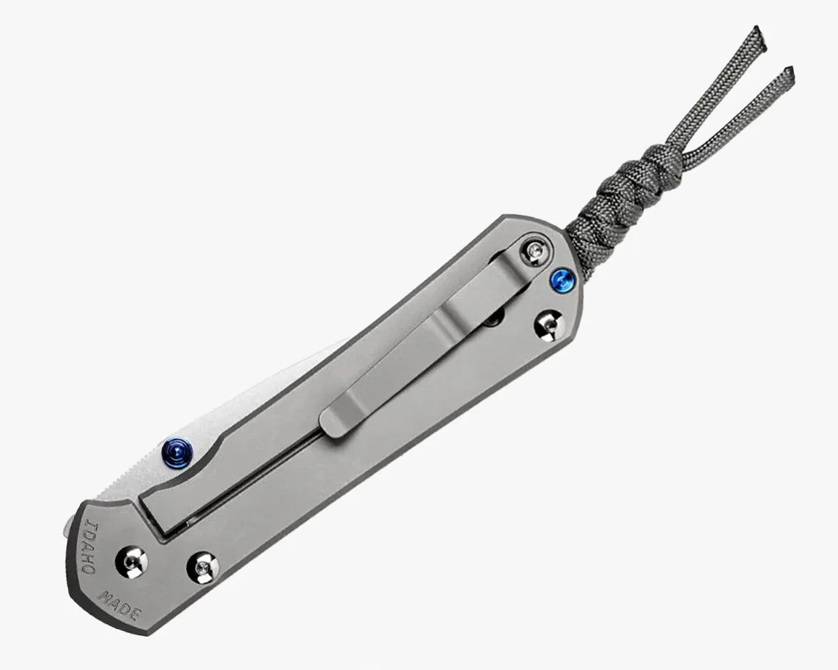 Prometheus Design Werx SPD X CRK Sebenza 31 knife closed on gray background