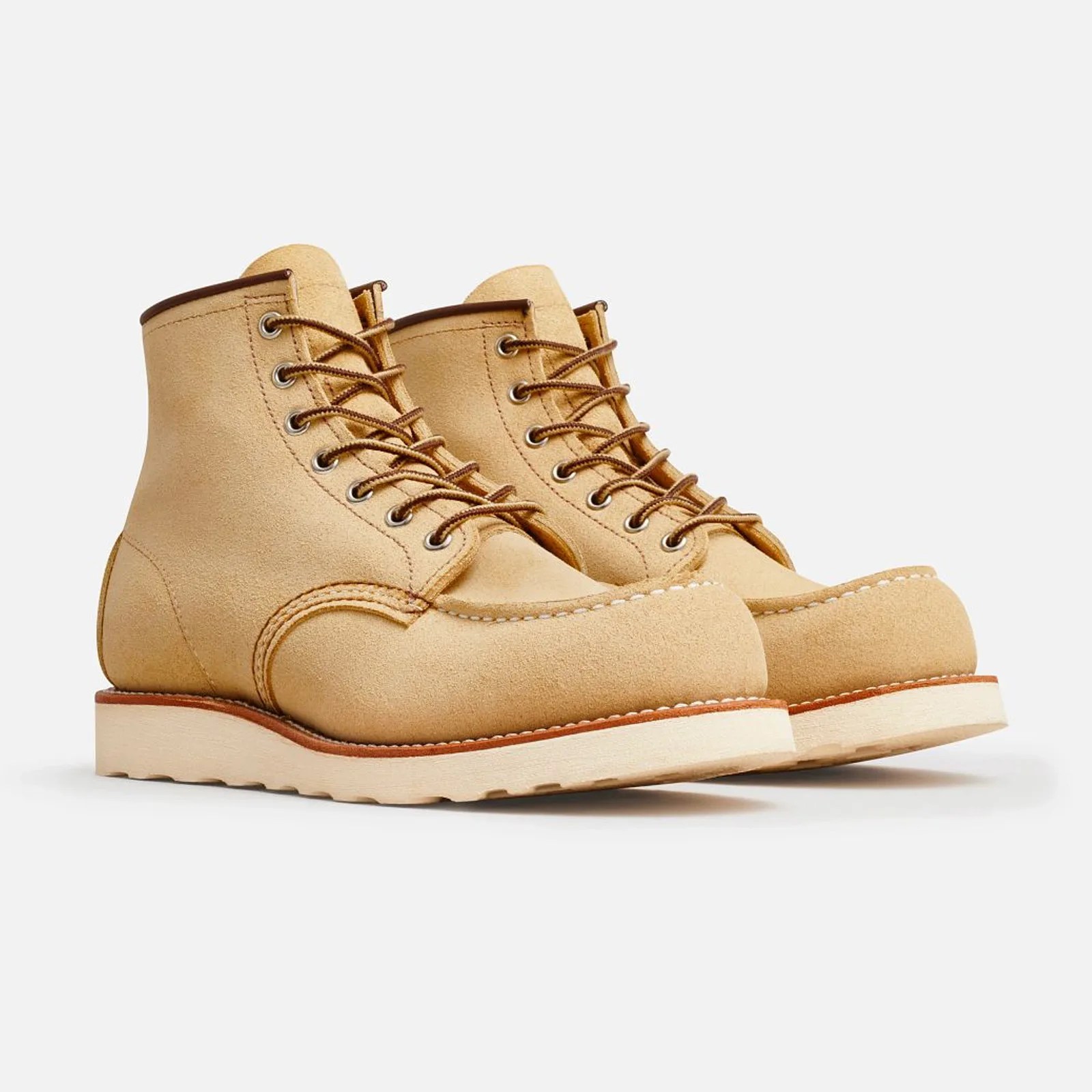 A pair of Red Wing Heritage Classic Moc Boots in Hawthorne