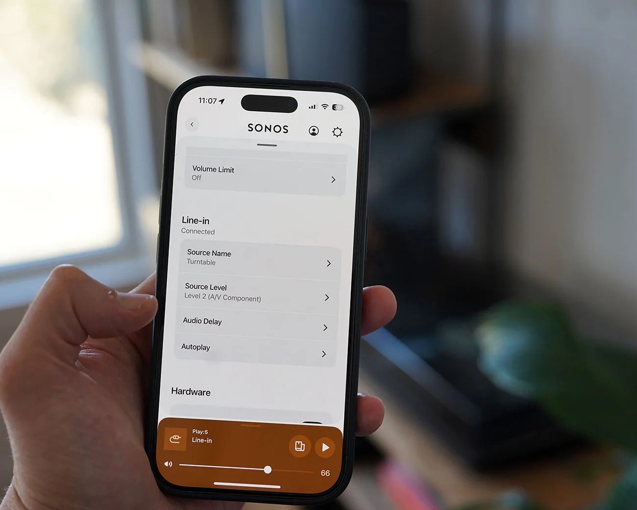 Sonos vinyl adjust audio delay
