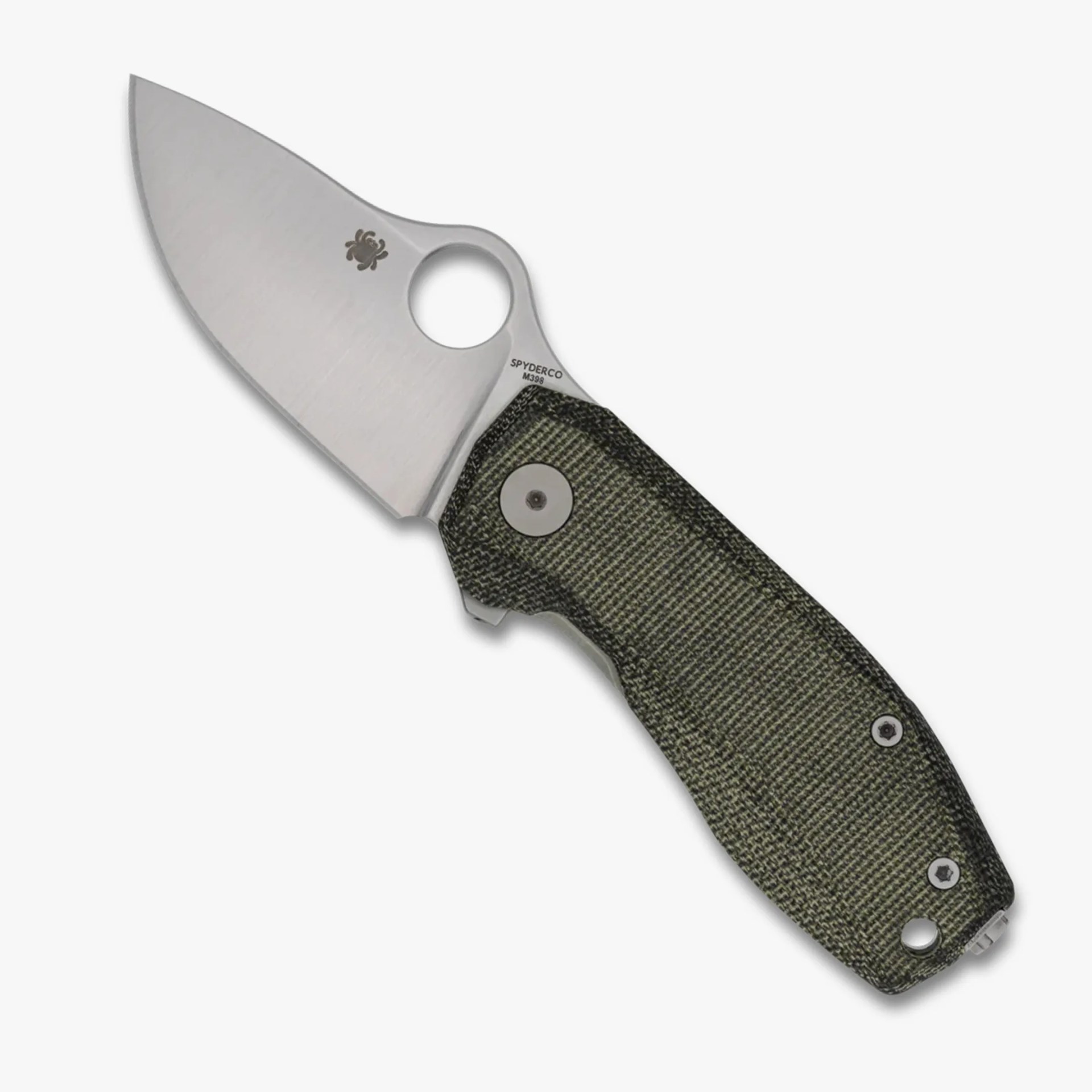 Spyderco SpyNano Flash Batch knife on gray background